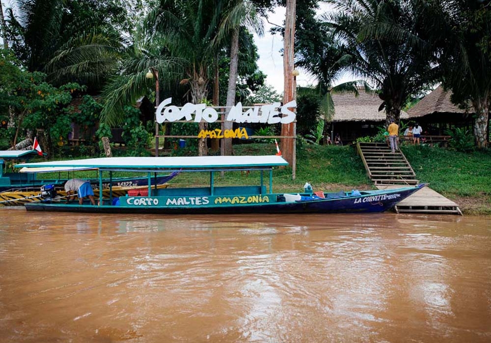 Corto Maltes lodge – view from river