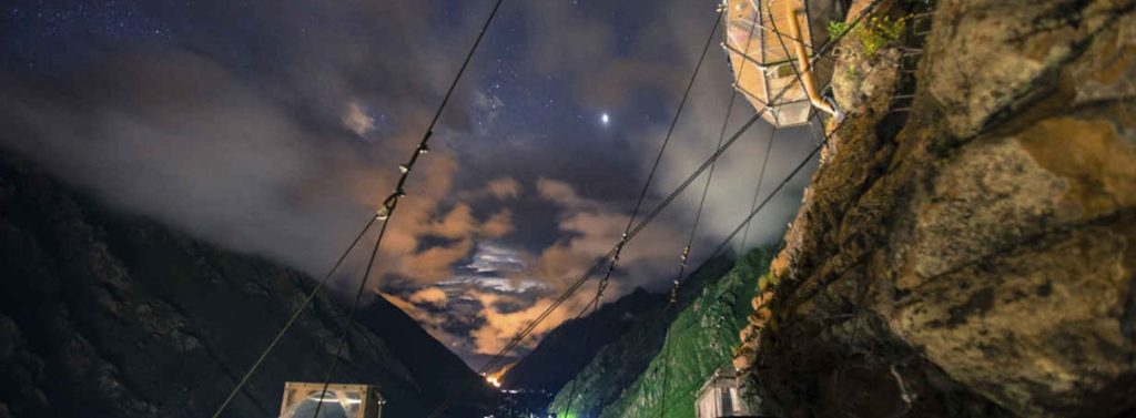 Sleep on the Side of a Mountain at Sky lodge Adventure Suites