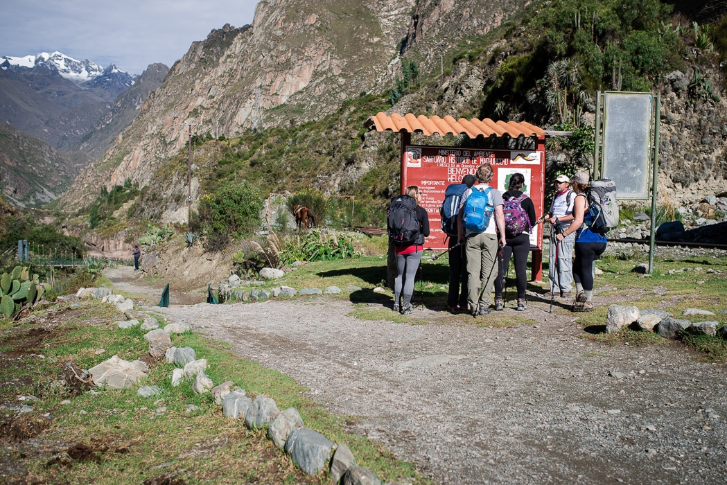 Head of the Inca Trail to Machu Picchu