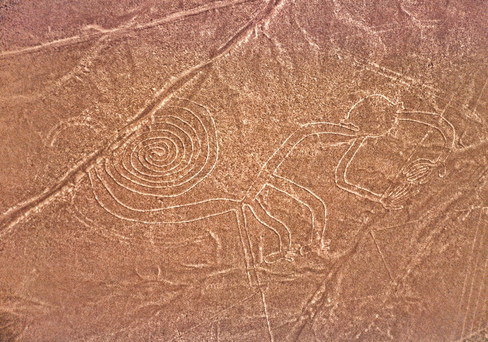 Nazca lines – Monkey shape