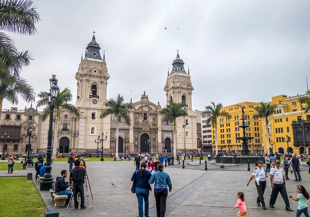 The Cathedral of Lima is located in the city’s historic center