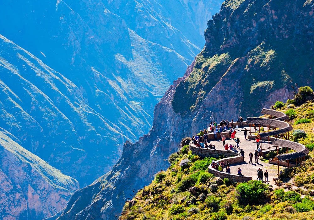 The Viewpoint of Condors at the Colca canyon