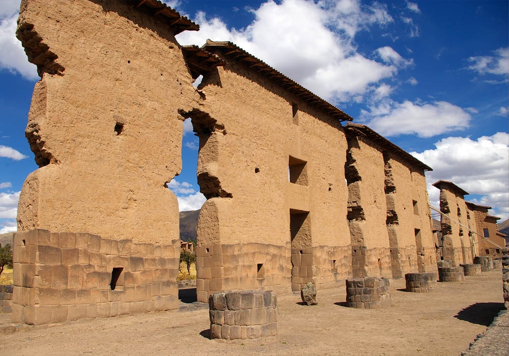 The ruins of Raqchi or Viracocha Sun Temple